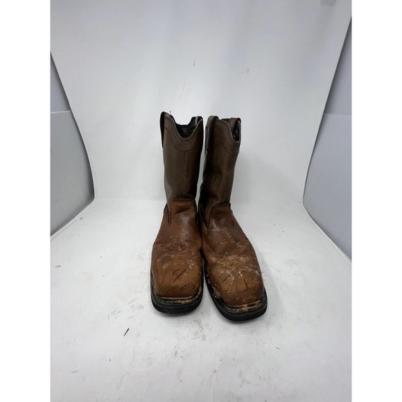 Cat Men's Hudson EH Steel Toe Cowboy Work Boots Mens 9.5 - Picture 1 of 9